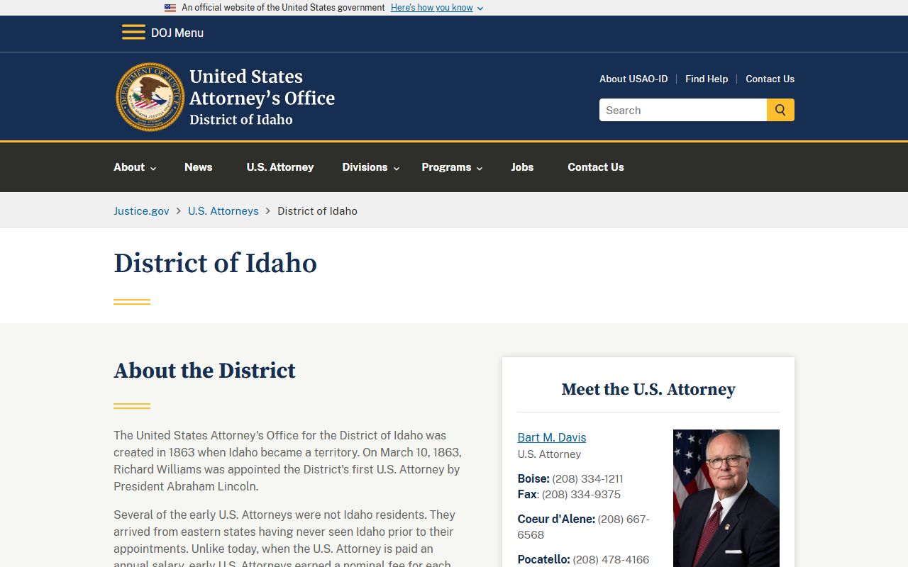 Butte County arrest records and federal court charge source