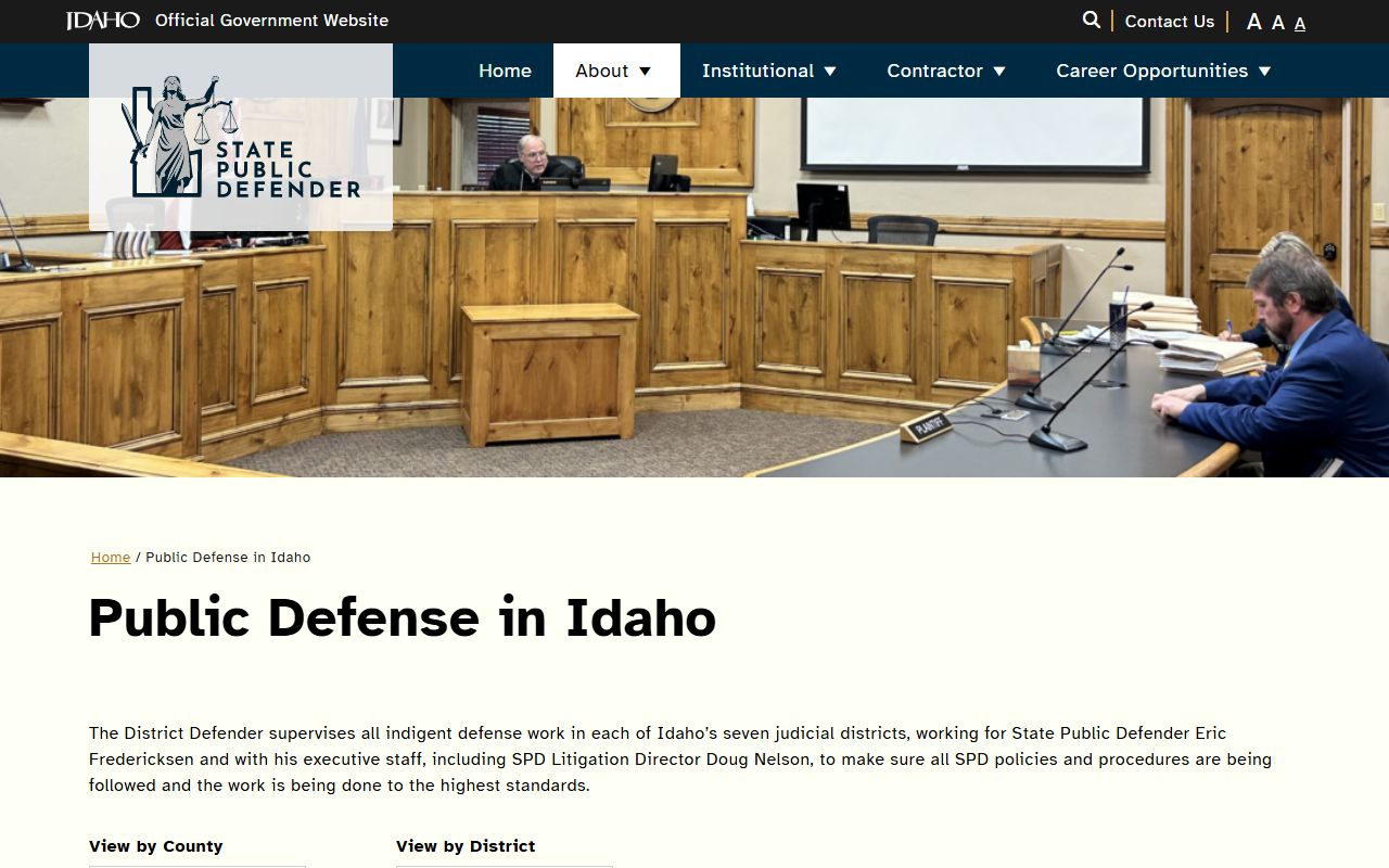 Butte County arrest records and Idaho public defender offices