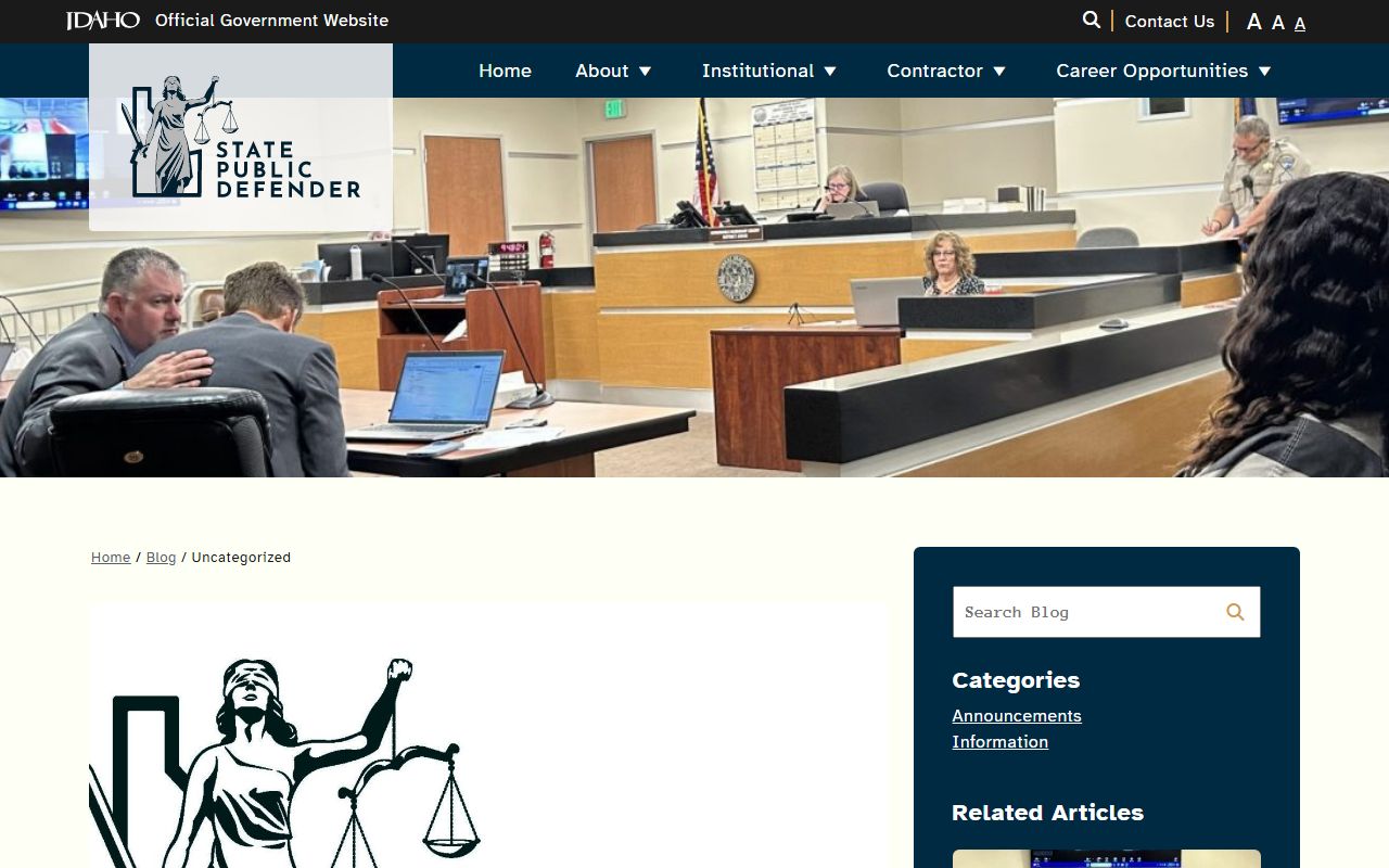 Butte County arrest records and Idaho public defender contact update
