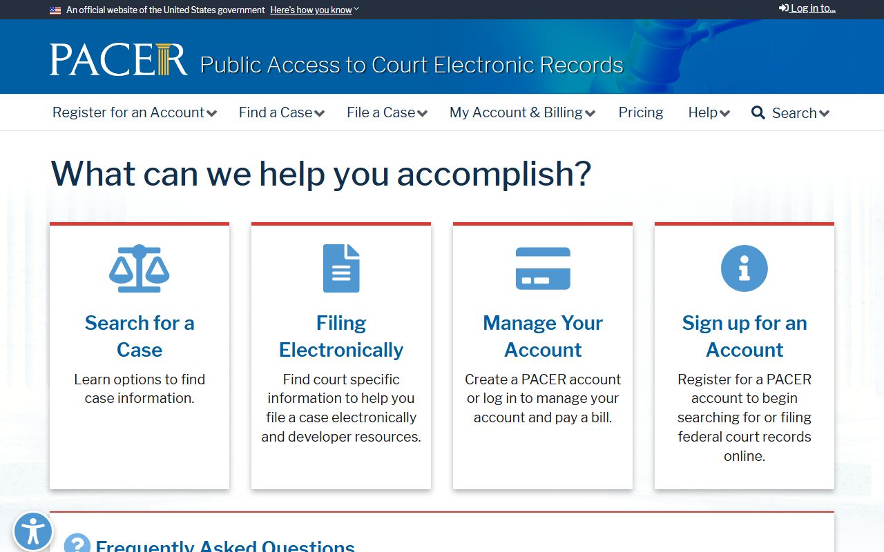 Butte County District Court records PACER federal court homepage