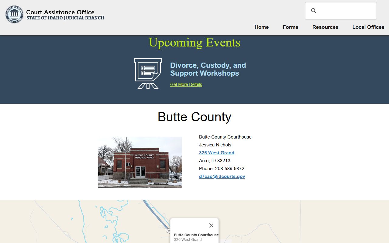 Butte County court records Court Assistance Office local page